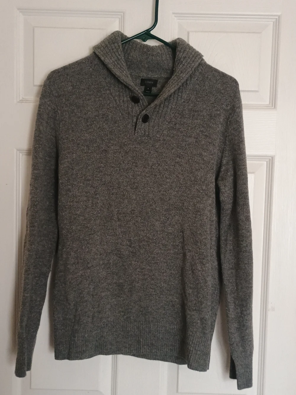EUC J. Crew Men's Gray Turtleneck Sweater 100% Lambs Wool Size Small